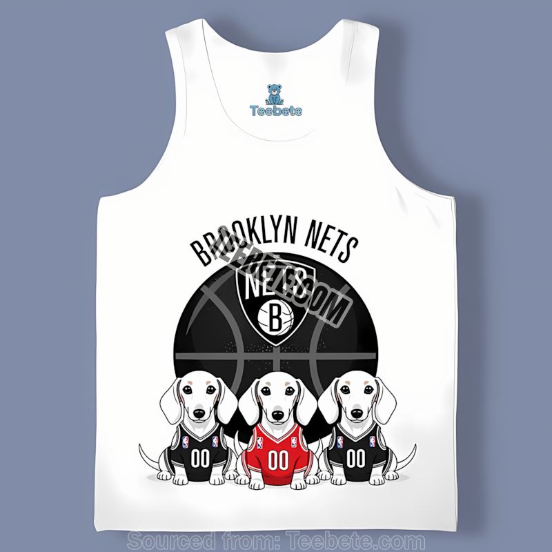 Brooklyn Nets Dachshund Dogs Graphic Classic Tanktop Brooklyn Nets Dachshund Dogs Graphic Classic Tanktop