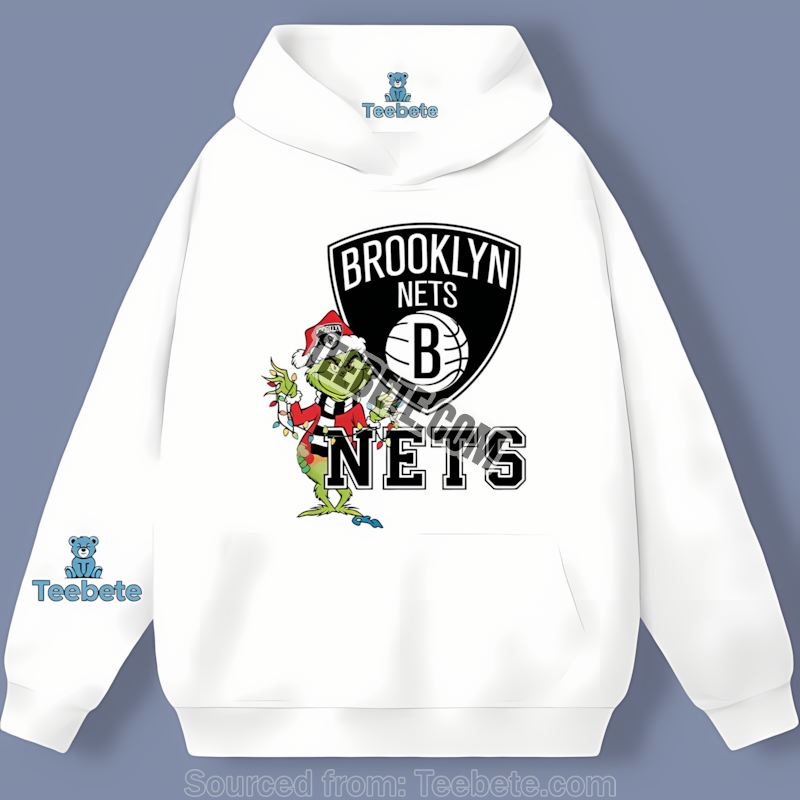 Brooklyn Nets Grinch Christmas Holiday Classic Hoodie Brooklyn Nets Grinch Christmas Holiday Classic Hoodie