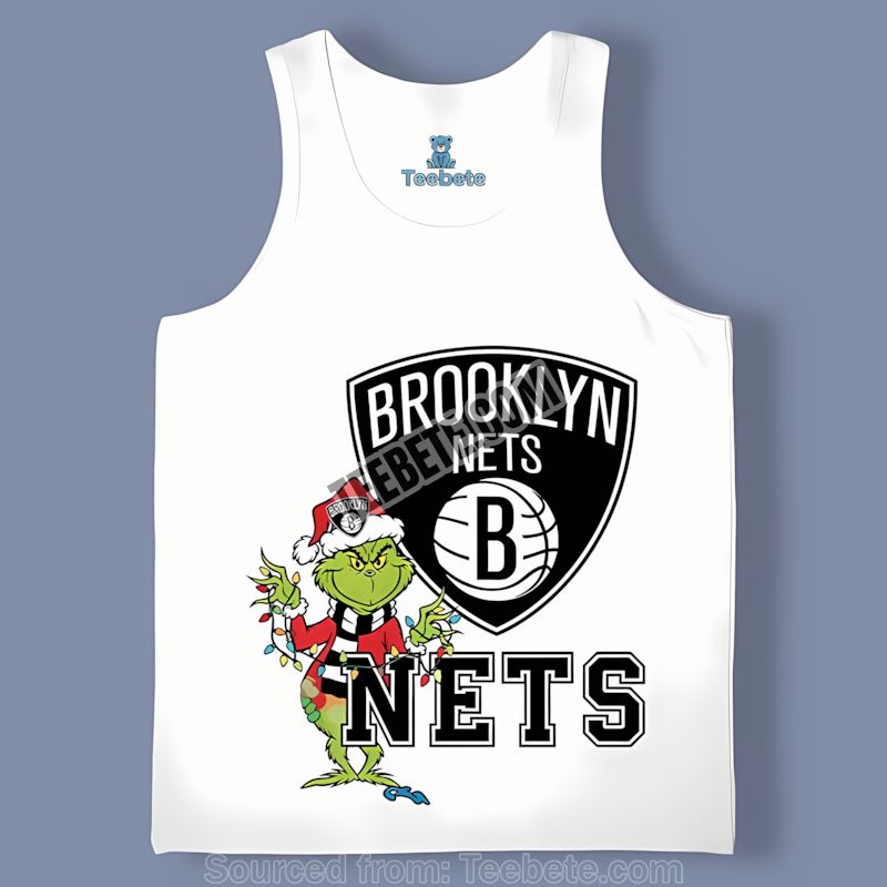 Brooklyn Nets Grinch Christmas Holiday Classic Tanktop Brooklyn Nets Grinch Christmas Holiday Classic Tanktop