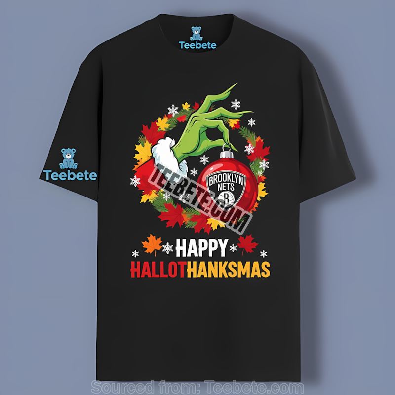 Brooklyn Nets Happy Hallothanksmas Retro Shirt