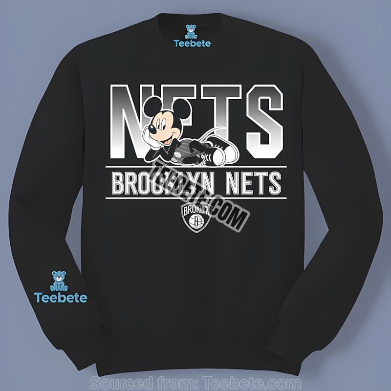 Brooklyn Nets Mickey Mouse Relaxed Style Long Sleeve Brooklyn Nets Mickey Mouse Relaxed Style Long Sleeve