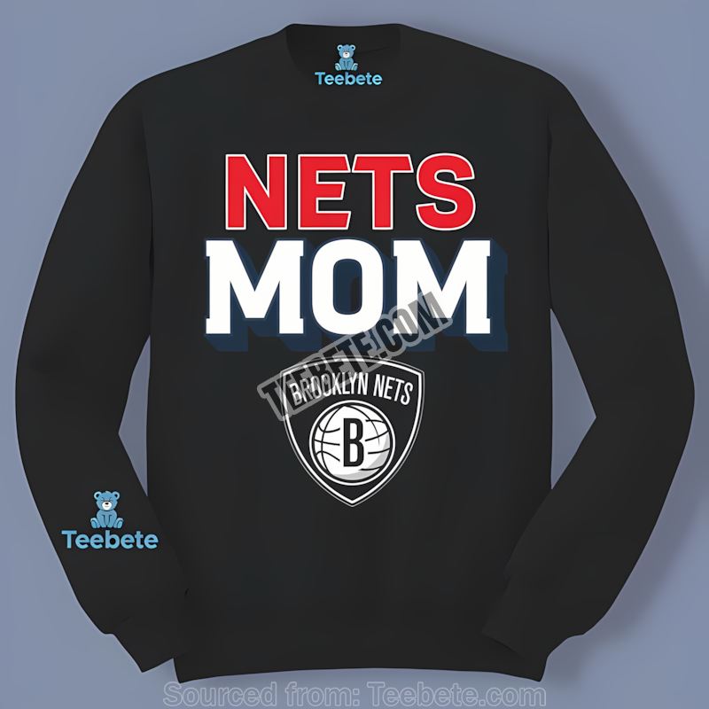 Brooklyn Nets Mom Color Graphic Long Sleeve Brooklyn Nets Mom Color Graphic Long Sleeve