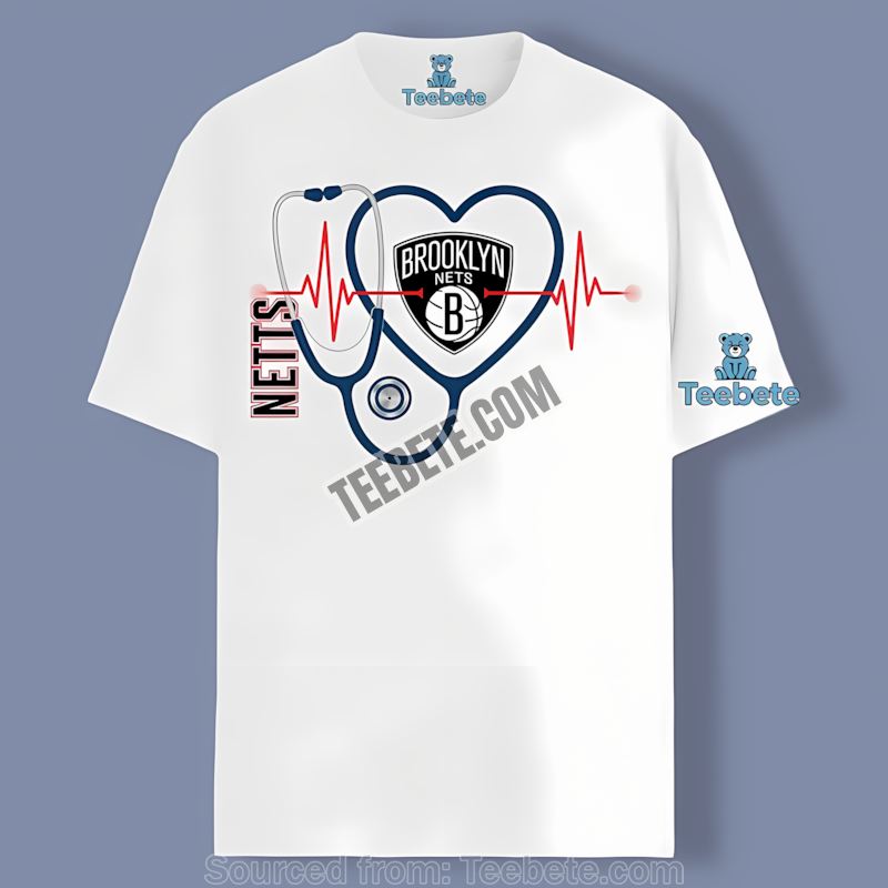 Brooklyn Nets Nurse Heartbeat Cotton Shirt