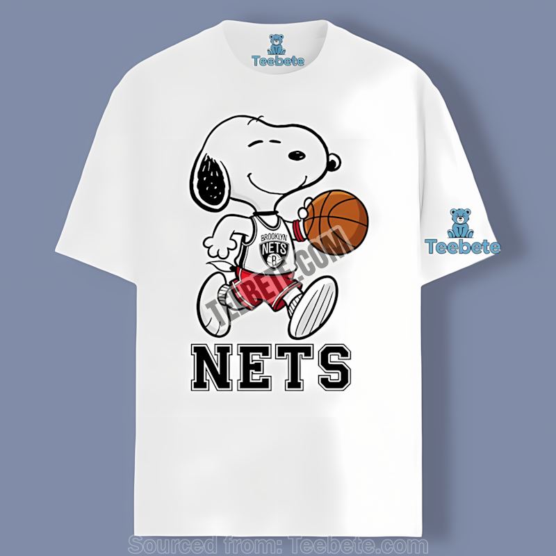 Brooklyn Nets Snoopy Basketball Running Color Shirt