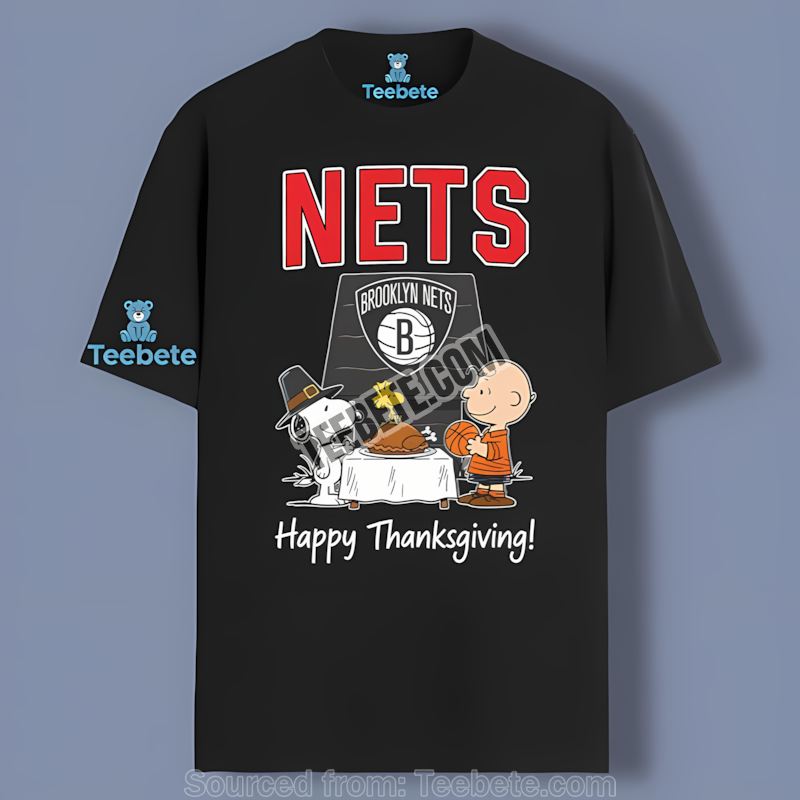 Brooklyn Nets Snoopy Thanksgiving Holiday Shirt