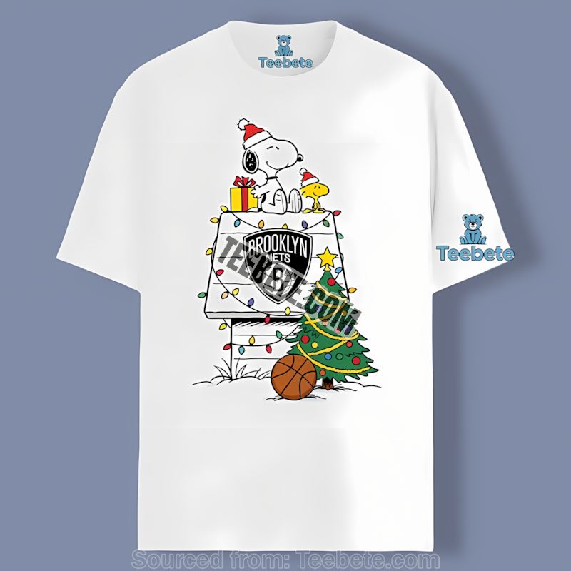 Brooklyn Nets Snoopy Woodstock Christmas Unisex Shirt