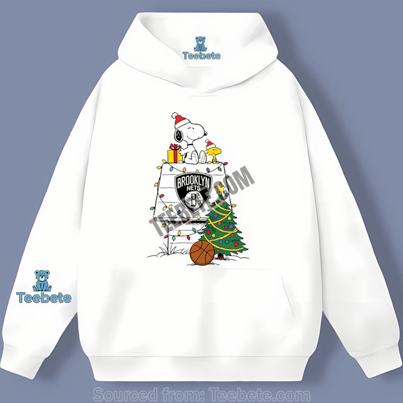 Brooklyn Nets Snoopy Woodstock Christmas Unisex Hoodie Brooklyn Nets Snoopy Woodstock Christmas Unisex Hoodie