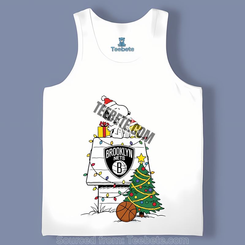 Brooklyn Nets Snoopy Woodstock Christmas Unisex Tanktop Brooklyn Nets Snoopy Woodstock Christmas Unisex Tanktop