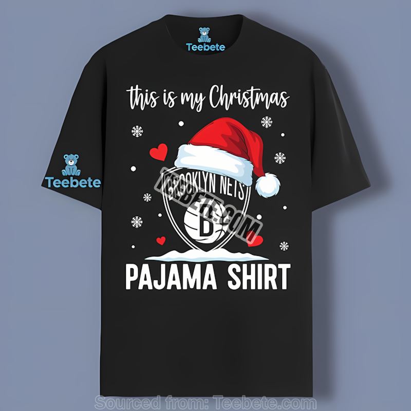 Brooklyn Nets This Is My Christmas Pajama Color Shirt