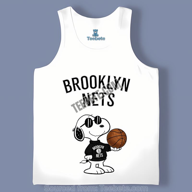 Brooklyn Nets Vs Cool Snoopy Retro Tanktop Brooklyn Nets Vs Cool Snoopy Retro Tanktop