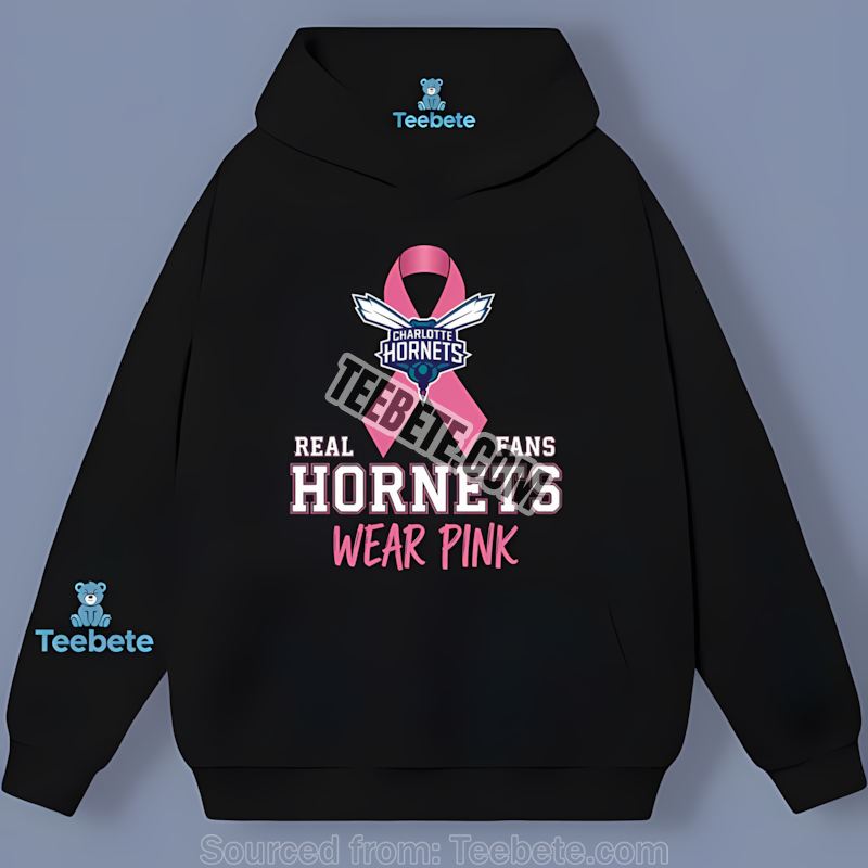 Charlotte Hornets Breast Cancer Awareness Fans Wear Pink Hoodie Charlotte Hornets Breast Cancer Awareness Fans Wear Pink Hoodie