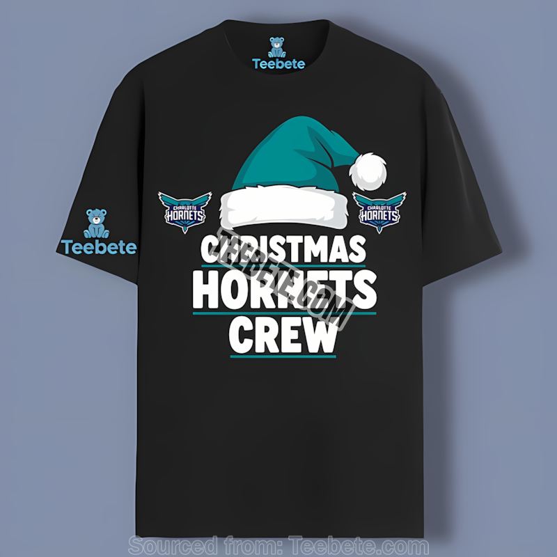 Charlotte Hornets Christmas Crew Team Holiday Spirit Shirt