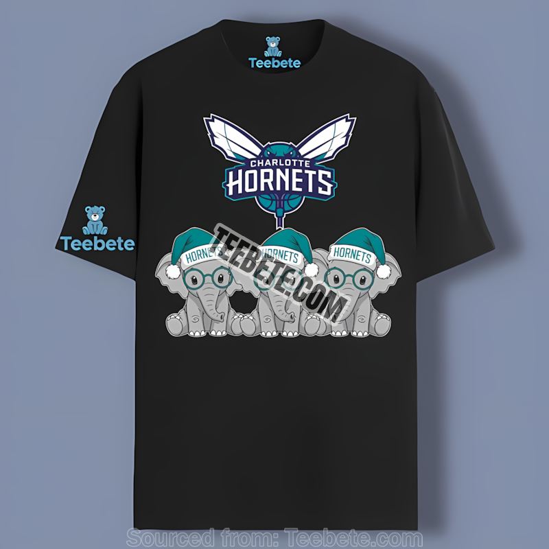 Charlotte Hornets Christmas Crew Team Holiday Spirit Shirt