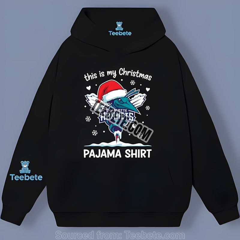 Charlotte Hornets Christmas Pajama Themed Hoodie Charlotte Hornets Christmas Pajama Themed Hoodie