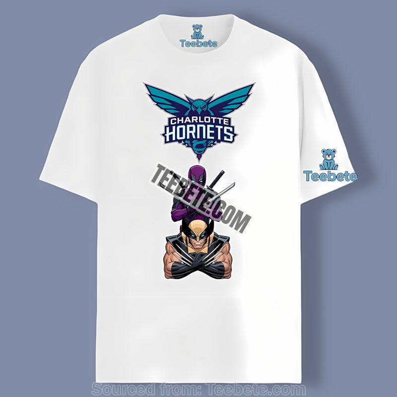 Charlotte Hornets Disney Mickey Donald Goofy Color Shirt