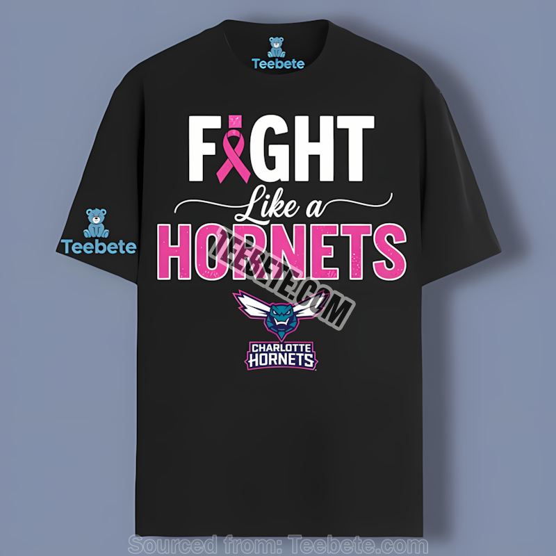 Charlotte Hornets Fight Like A Warrior Cancer Support Shirt