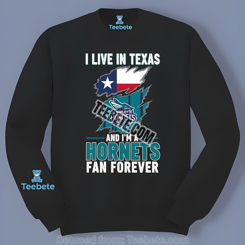 Charlotte Hornets Forever Texas Fan Pride Long Sleeve Charlotte Hornets Forever Texas Fan Pride Long Sleeve
