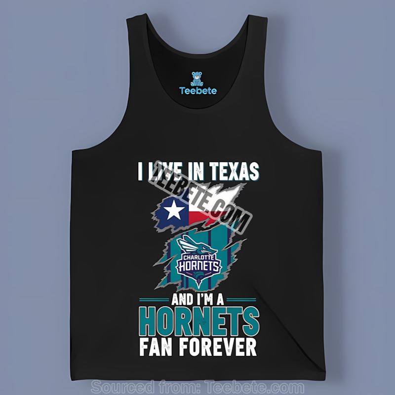 Charlotte Hornets Forever Texas Fan Pride Tanktop Charlotte Hornets Forever Texas Fan Pride Tanktop