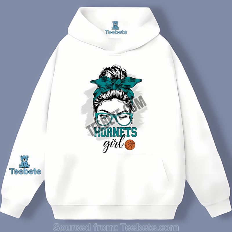 Charlotte Hornets Girl Fan Cotton Print Hoodie Charlotte Hornets Girl Fan Cotton Print Hoodie