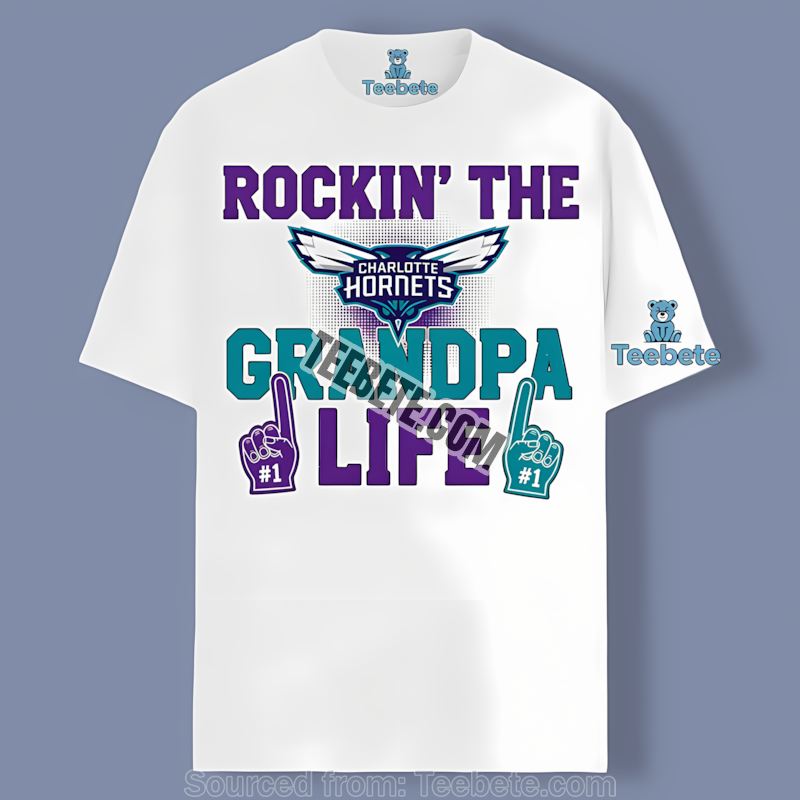 Charlotte Hornets Grandpa Life Rockin Style Shirt