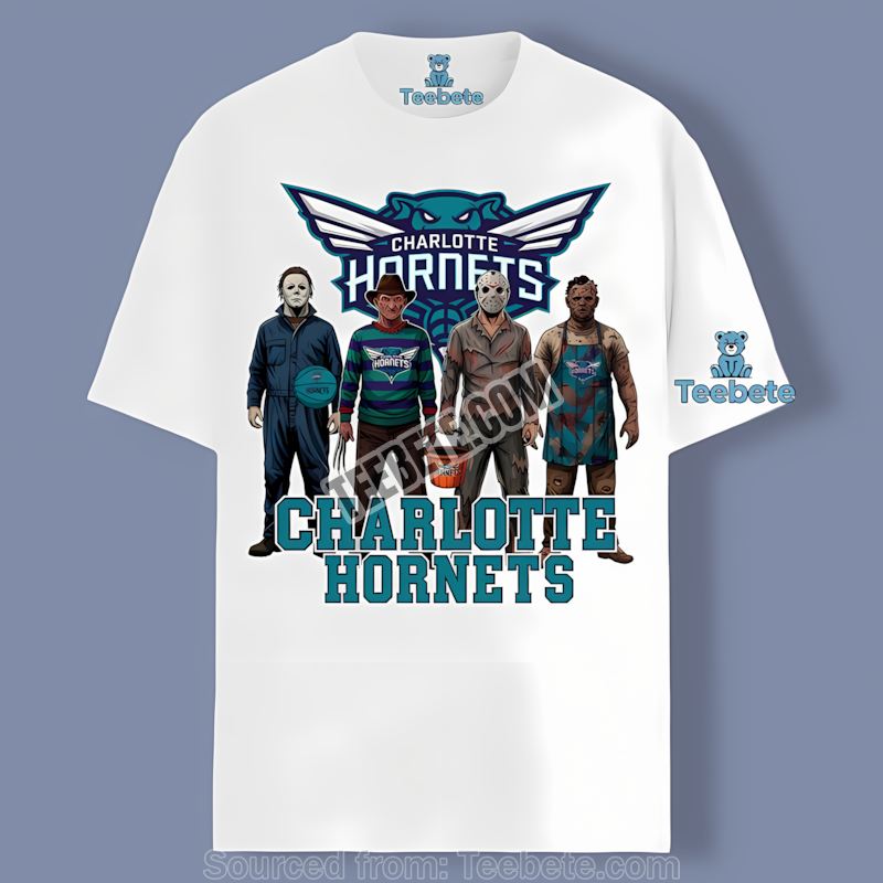 Charlotte Hornets Halloween Jason Freddy Myers Unisex Shirt