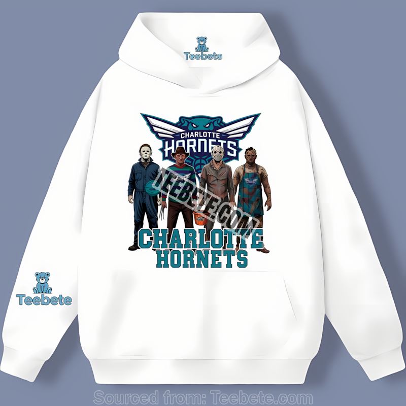 Charlotte Hornets Halloween Horror Movie Killers Hoodie Charlotte Hornets Halloween Horror Movie Killers Hoodie