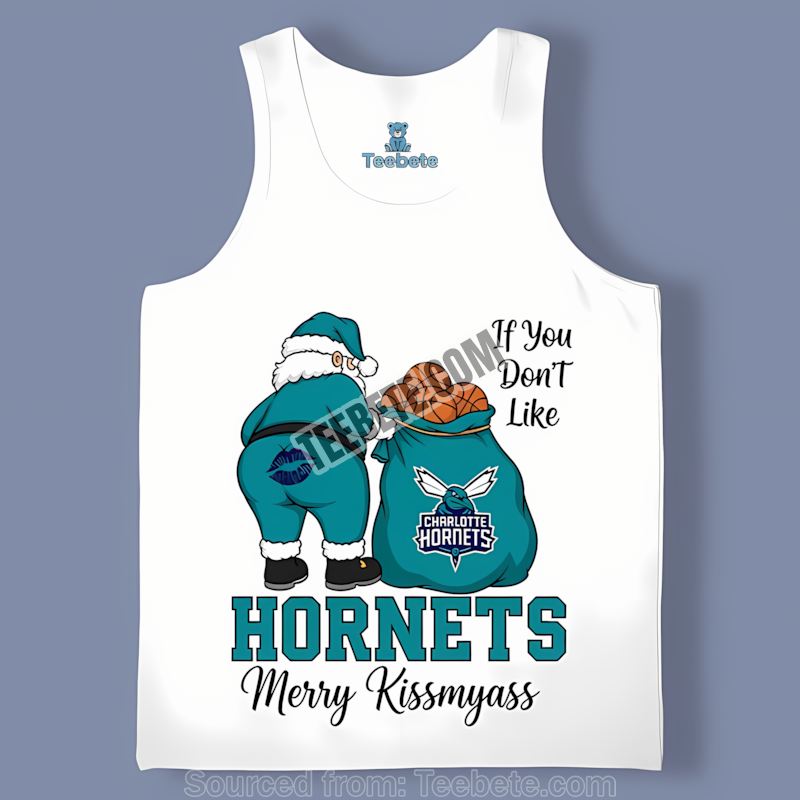 Charlotte Hornets Merry Kissmyass Funny Santa Classic Tanktop Charlotte Hornets Merry Kissmyass Funny Santa Classic Tanktop