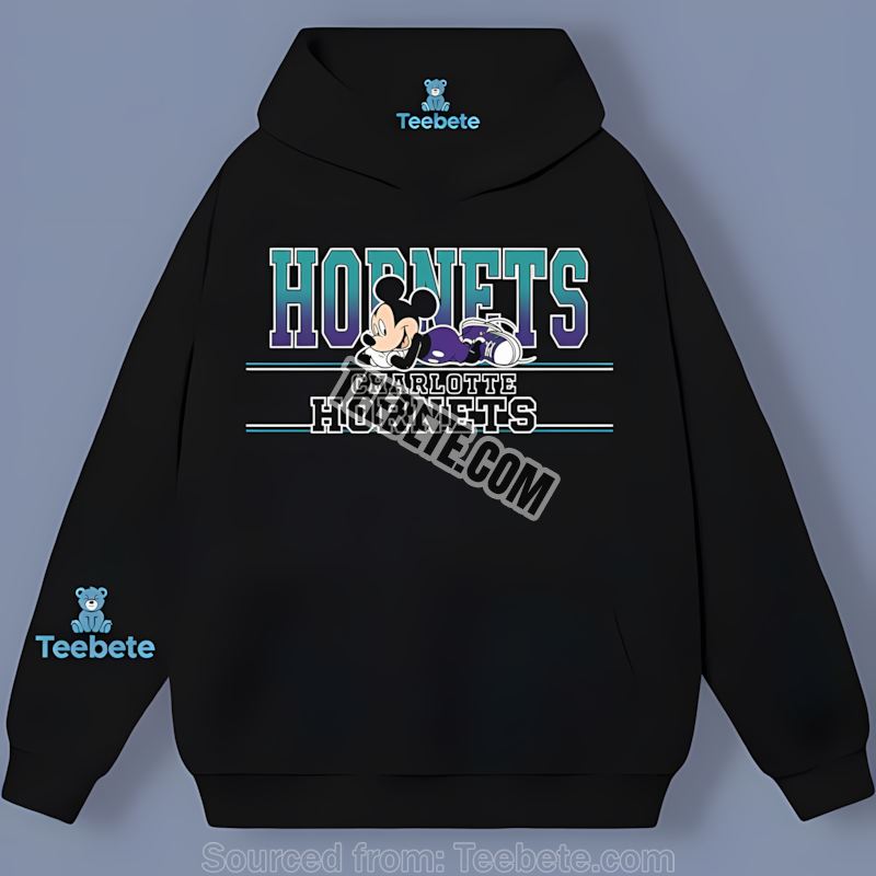 Charlotte Hornets Mickey Mouse Chill Vibes Unisex Hoodie Charlotte Hornets Mickey Mouse Chill Vibes Unisex Hoodie
