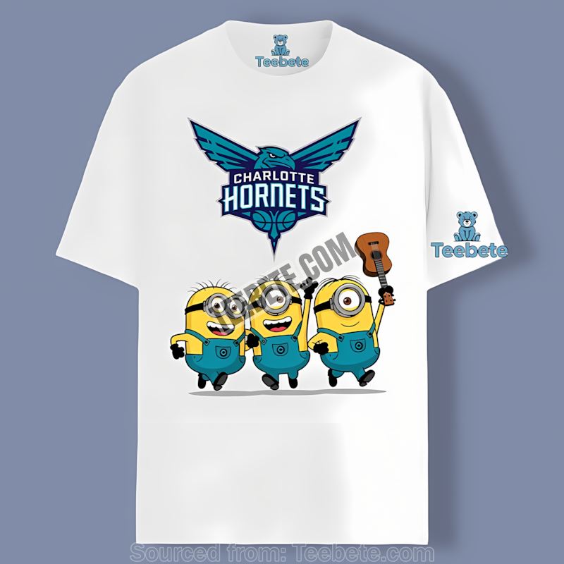 Charlotte Hornets Minions Cartoon Hornets Nation Shirt
