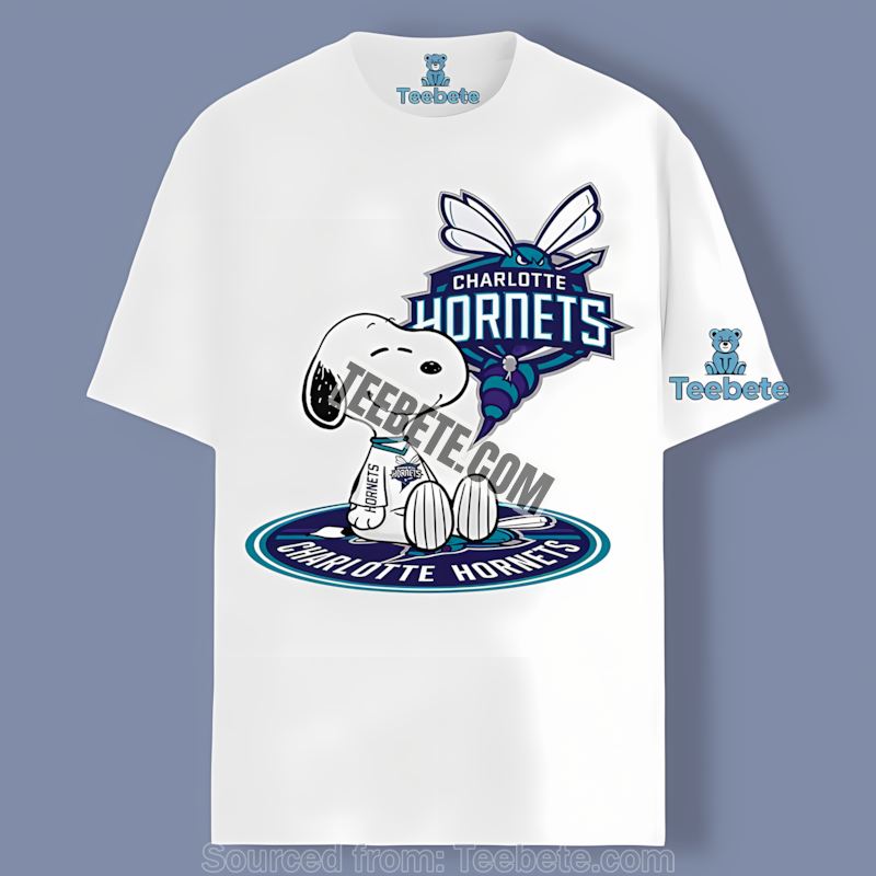 Charlotte Hornets Tattooed Snoopy Logo Shirt