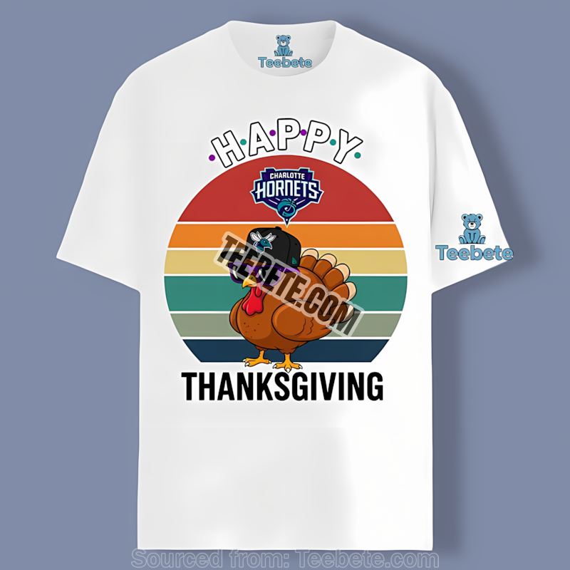Charlotte Hornets Thanksgiving Bird Game Day Shirt