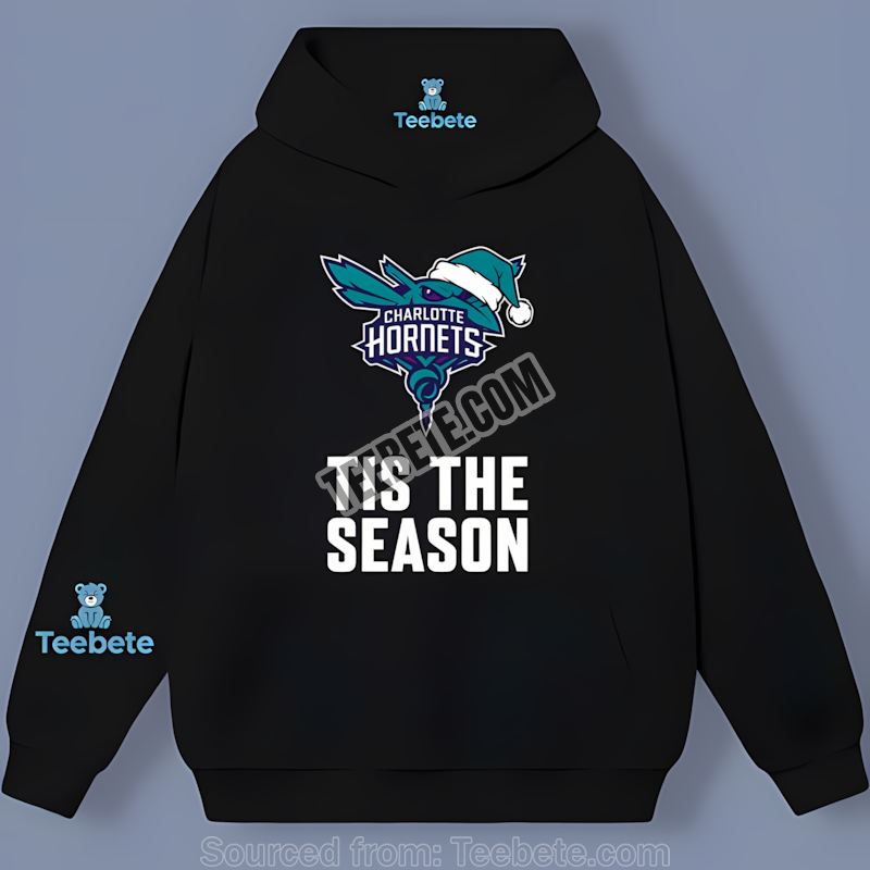 Charlotte Hornets Tis The Season Holiday Cheer Hoodie Charlotte Hornets Tis The Season Holiday Cheer Hoodie