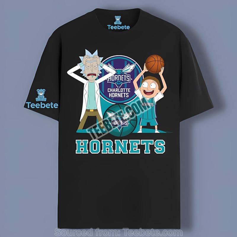 Charlotte Hornets Vs Rick Morty Showdown Shirt