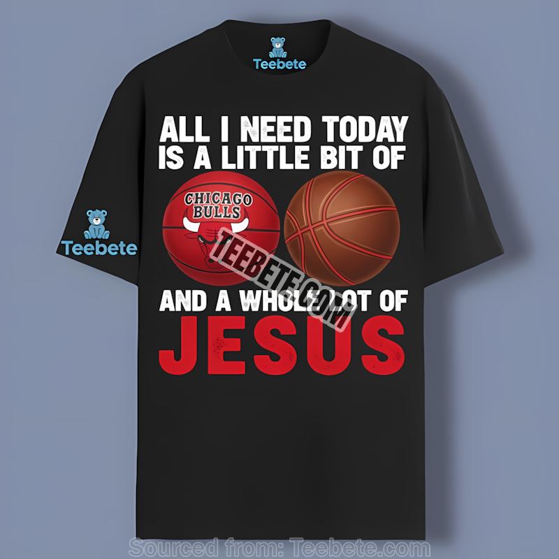 Chicago Bulls Basketball And Faith Jesus Retro Shirt