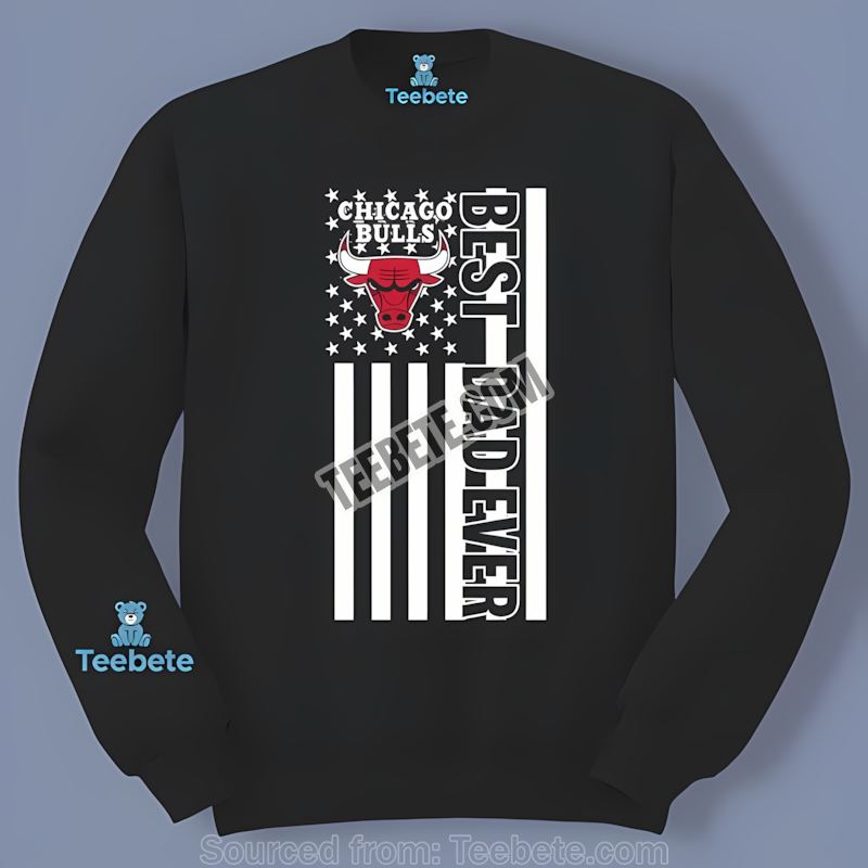 Chicago Bulls Best Dad Ever Usa Flag Graphic Long Sleeve Chicago Bulls Best Dad Ever Usa Flag Graphic Long Sleeve