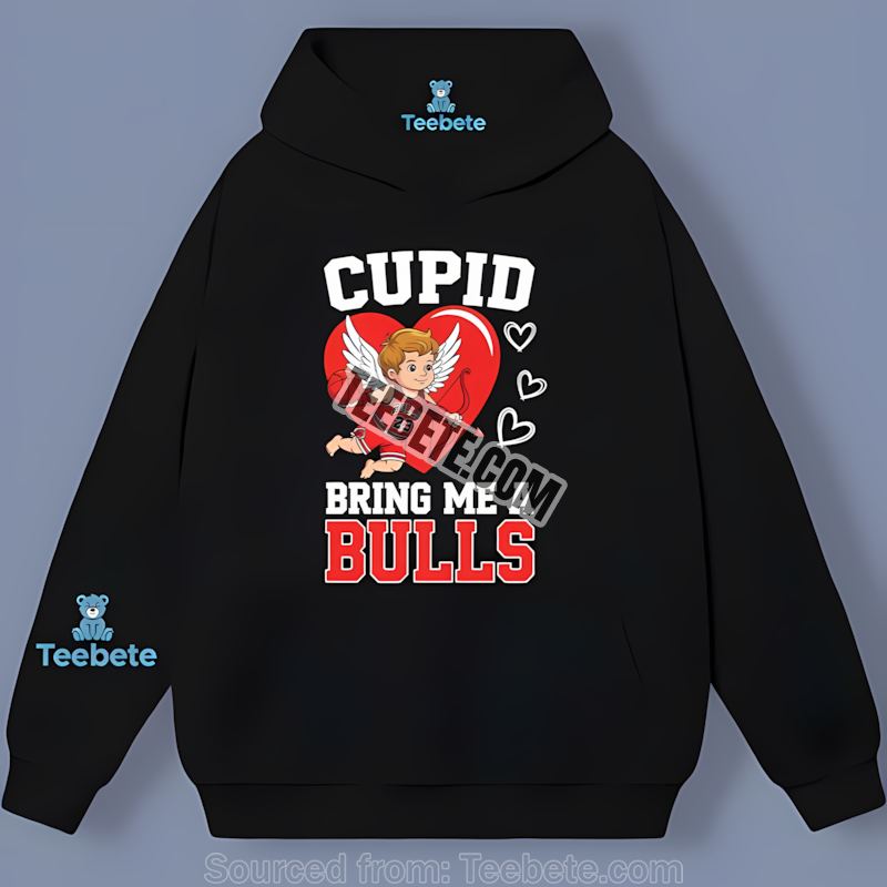 Chicago Bulls Cupid Bring Love Valentine Adults Hoodie Chicago Bulls Cupid Bring Love Valentine Adults Hoodie