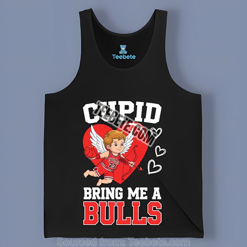 Chicago Bulls Cupid Bring Love Valentine Adults Tanktop Chicago Bulls Cupid Bring Love Valentine Adults Tanktop