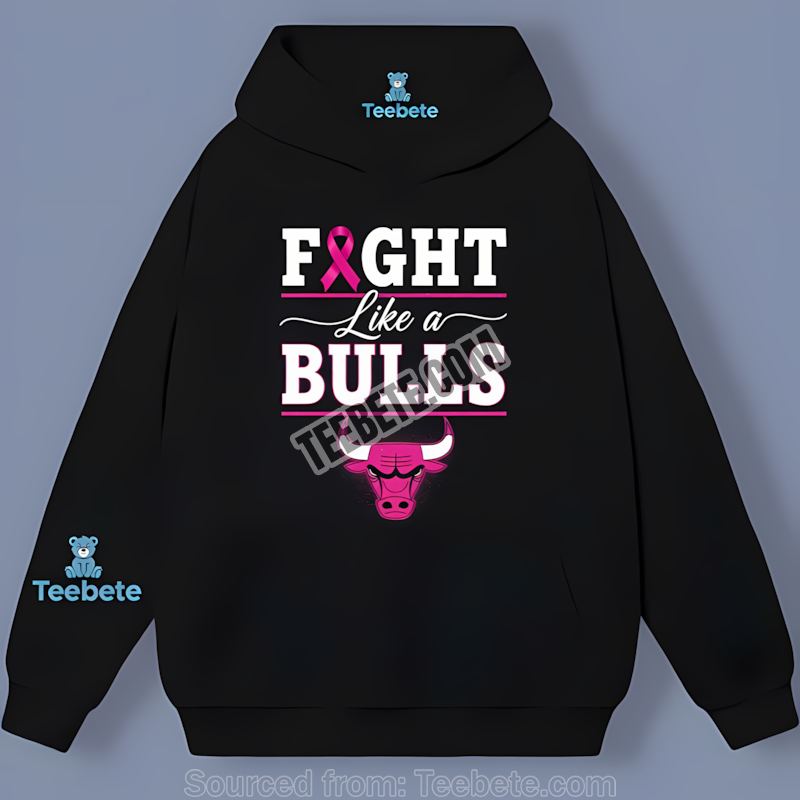 Chicago Bulls Fight Like A Warrior Breast Cancer Hoodie Chicago Bulls Fight Like A Warrior Breast Cancer Hoodie