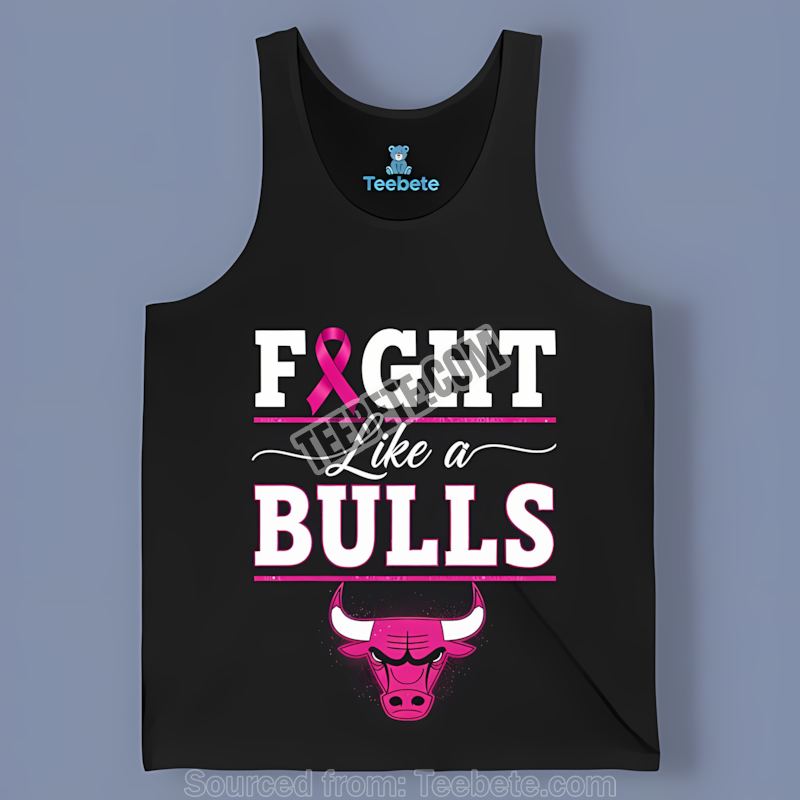 Chicago Bulls Fight Like A Warrior Breast Cancer Tanktop Chicago Bulls Fight Like A Warrior Breast Cancer Tanktop