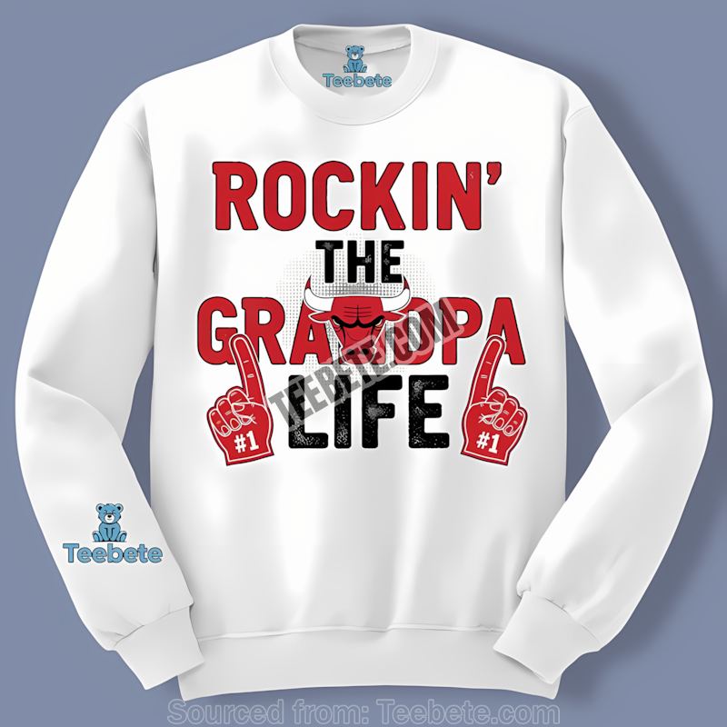 Chicago Bulls Grandpa Life Rockin Cotton Long Sleeve Chicago Bulls Grandpa Life Rockin Cotton Long Sleeve