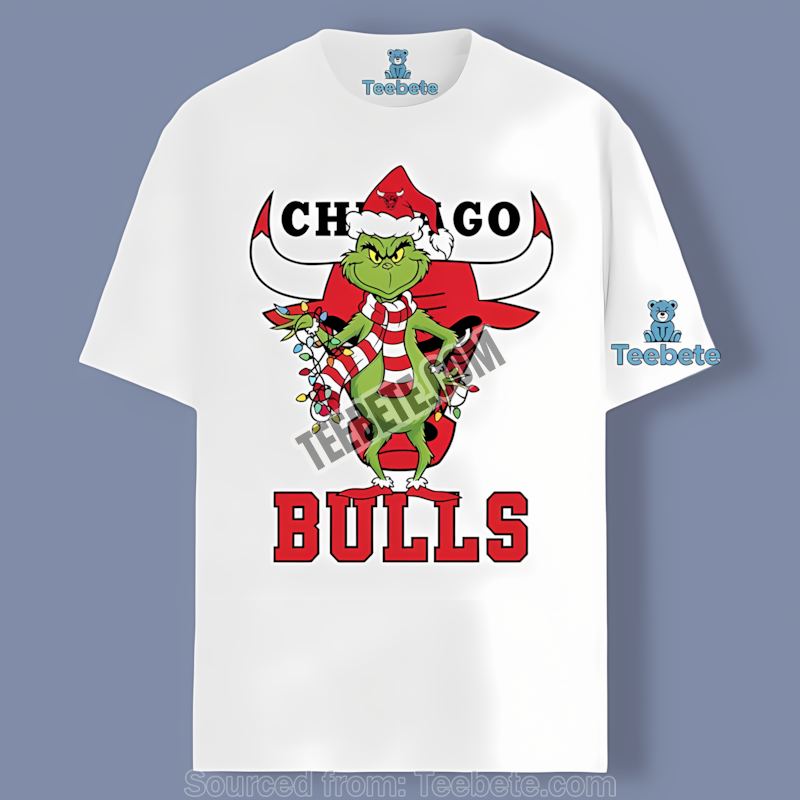 Chicago Bulls Grinch Steals Christmas Cotton Shirt