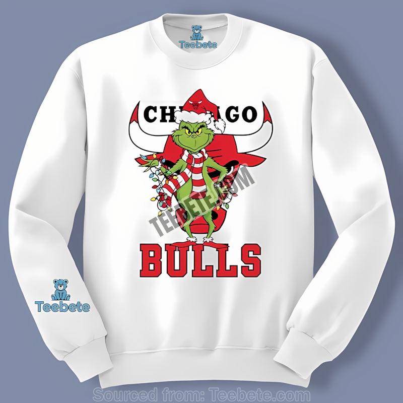 Chicago Bulls Grinch Steals Christmas Cotton Long Sleeve Chicago Bulls Grinch Steals Christmas Cotton Long Sleeve