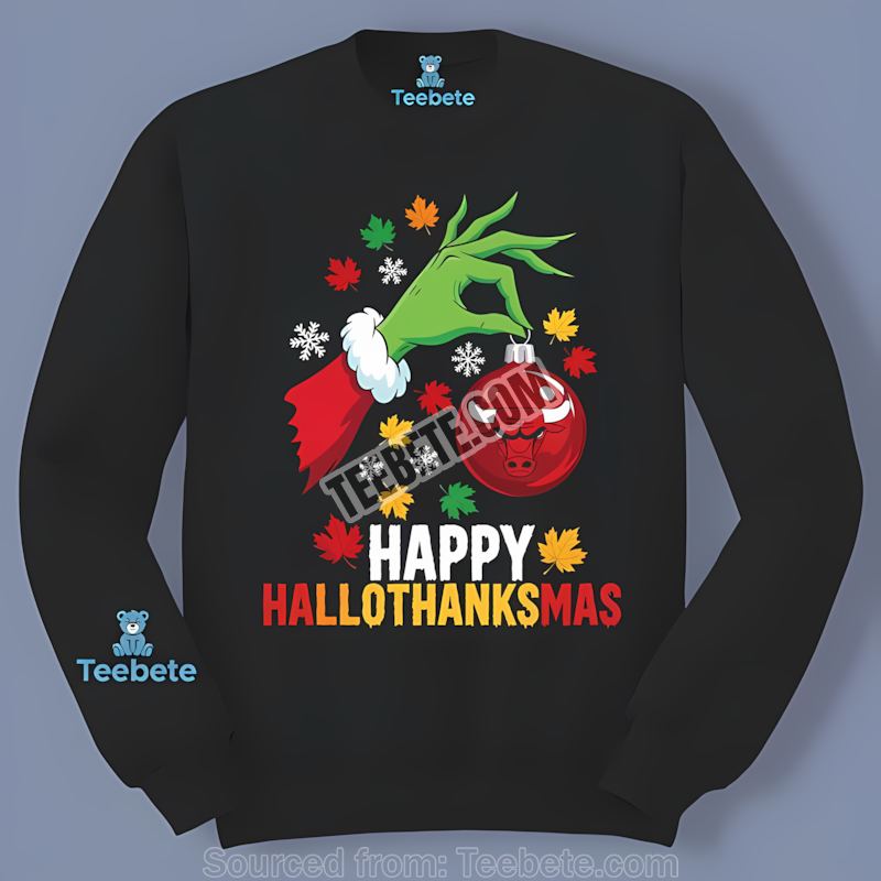Chicago Bulls Hallothanksmas Bulls Spirit Vintage Long Sleeve Chicago Bulls Hallothanksmas Bulls Spirit Vintage Long Sleeve