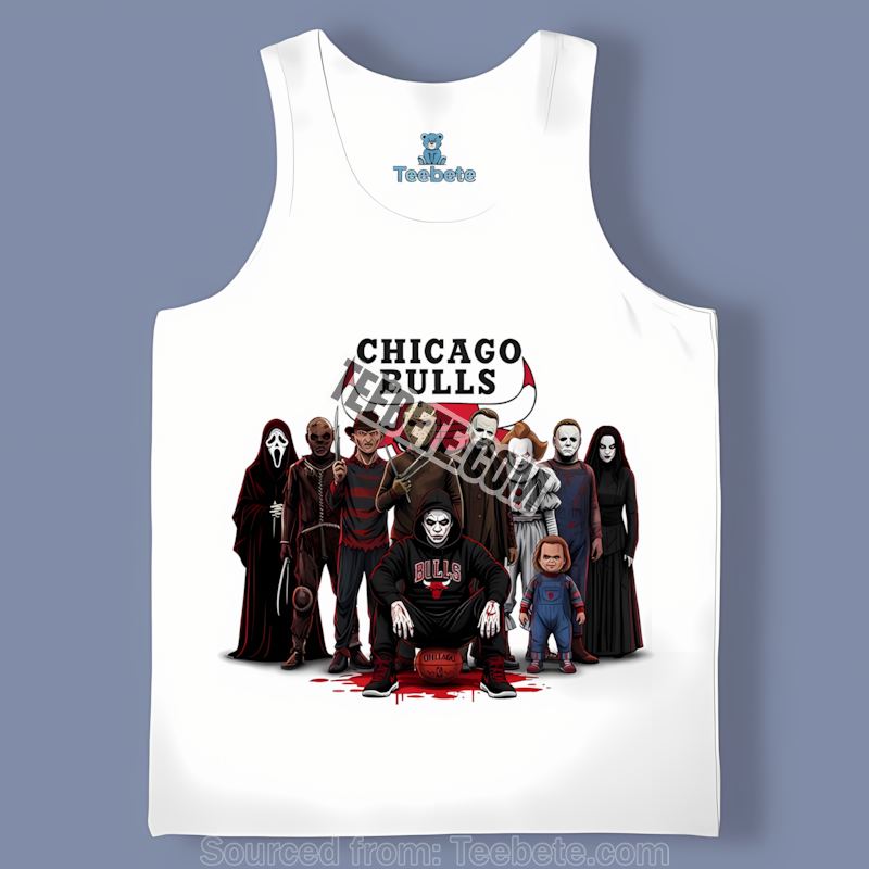 Chicago Bulls Halloween Horror Legends Color Tanktop Chicago Bulls Halloween Horror Legends Color Tanktop