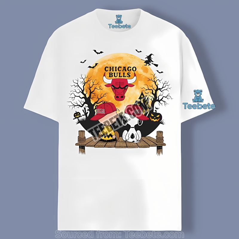 Chicago Bulls Halloween Snoopy And Charlie Color Shirt