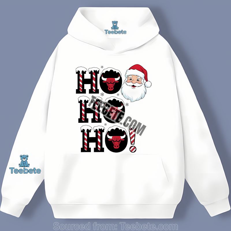 Chicago Bulls Ho Ho Ho Santa Is Coming Hoodie Chicago Bulls Ho Ho Ho Santa Is Coming Hoodie