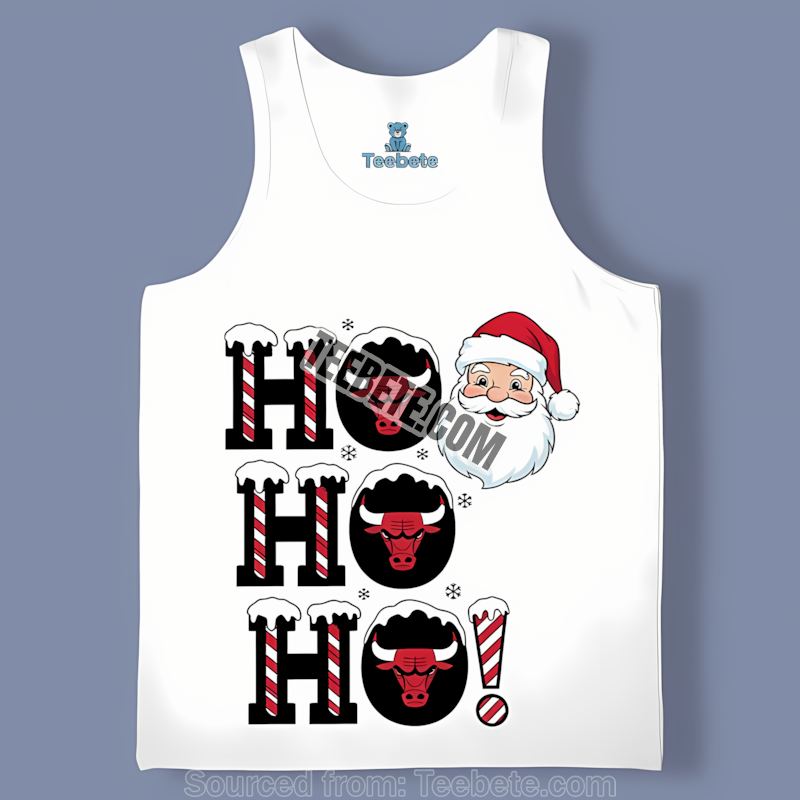 Chicago Bulls Ho Ho Ho Santa Is Coming Tanktop Chicago Bulls Ho Ho Ho Santa Is Coming Tanktop