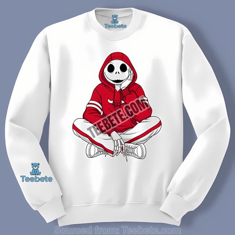 Chicago Bulls Hoodie On Jack Skellington Long Sleeve Chicago Bulls Hoodie On Jack Skellington Long Sleeve
