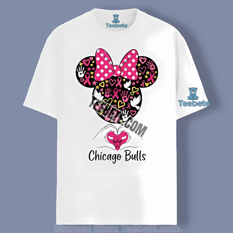 Chicago Bulls Minnie Mouse Breast Cancer Hope Shirt