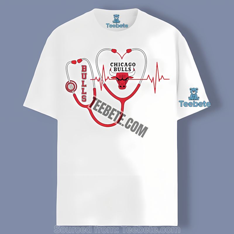 Chicago Bulls Nurse Heartbeat Strong Sports Shirt